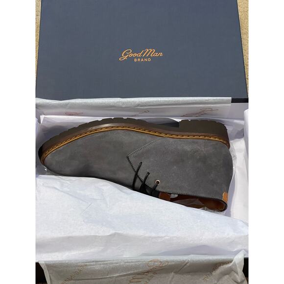 The Good Man Brand Mens Made in Italy Norwegian Chukka Boot Grey Size 9.5 NIB - Picture 5 of 8